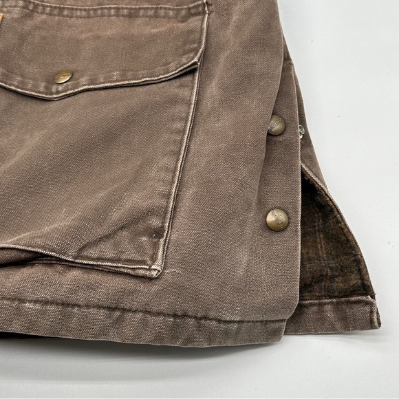Carhartt C52 CH2 Canvas Blanket Lined Used Jacket Men's 3XL Brown Work Jacket - Picture 7 of 16